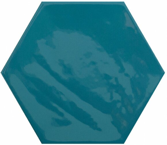 Cifre Настенная плитка Kane hexagon marine 16x18, моноколор - 78801169