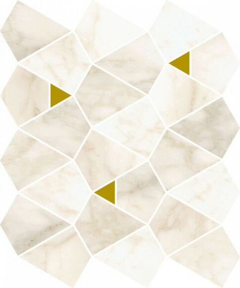 Italon Мозаика Carrara Mosaico Vertex 25,8x30, под мрамор Eternum - 600110000975