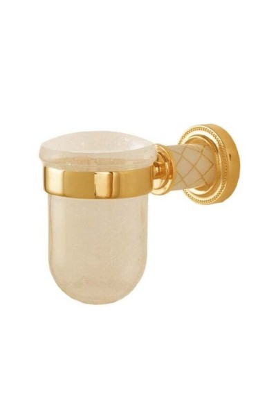 Boheme Стакан для зубных щеток латунь, стекло, золото Murano арт. 10904-W-G