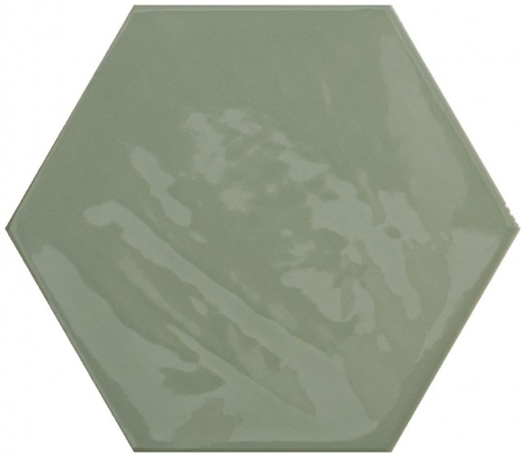 Cifre Настенная плитка Kane hexagon sage 16x18, моноколор - 78801167
