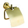 Azario Держатель туалетной бумаги с крышкой, золото, Elvia арт. AZ-91110G