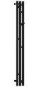 Электрический полотенцесушитель Терция 3.0 1200х106 левый (матовый чёрный) Сунержа арт. 31-5844-1211
