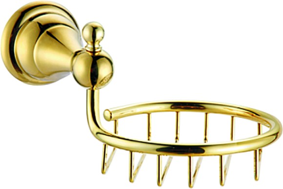 Azario Мыльница решетка, подвесная, золото, Elvia арт. AZ-91109G