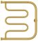 Водяной полотенцесушитель Лира 2 полки 500х500 (матовое золото) Сунержа арт. 032-0012-5050