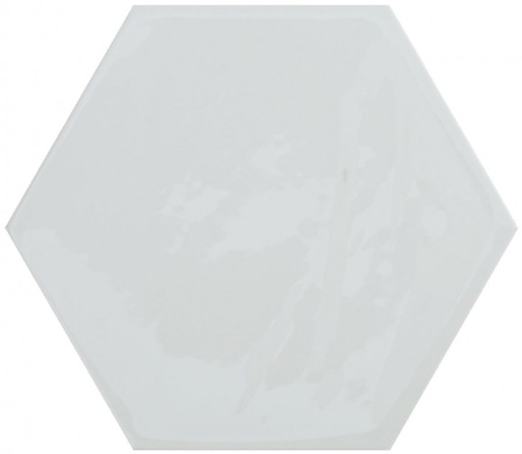 Cifre Настенная плитка Kane hexagon white 16x18, моноколор - 78801168