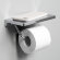 WasserKRAFT Держатель туалетной бумаги с полочкой для телефона k-1425 цвет: хром