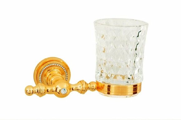 Boheme Стакан для зубных щеток латунь, стекло, золото Imperiale арт. 10404