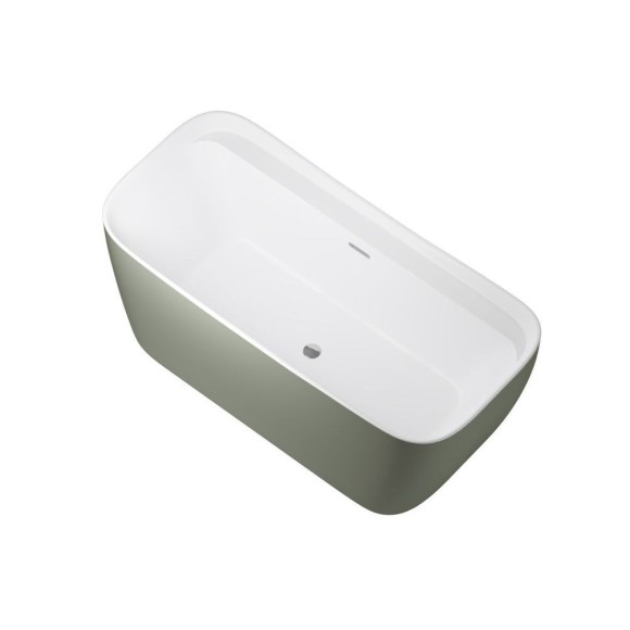 Allen Brau Акриловая ванна 170x78, овальная, Infinity, 2.21002.21/CGM цвет: белый матовый/олива
