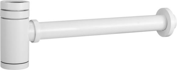 AQG Круглый сифон clar 1”1/4 из латуни, белый матовый арт. 400110325