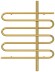 Электрический полотенцесушитель Эпатаж 3.0 800х600 МЭМ правый (золото) Сунержа арт. 03-5851-8060