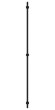 Электрический полотенцесушитель Аскет 1650 (матовый чёрный) Сунержа арт. 31-0850-1650