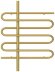Электрический полотенцесушитель Эпатаж 3.0 800х600 МЭМ левый (матовое золото) Сунержа арт. 032-5850-8060