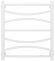 Водяной полотенцесушитель Ажур 600х500 (матовый белый) Сунержа арт. 30-0255-6050