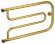 Водяной полотенцесушитель Гусли 320х650 (золото) Сунержа арт. 03-0009-3265