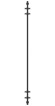Водяной полотенцесушитель Хорда 1800х195 (тёмный титан муар) Сунержа арт. 15-0124-1800