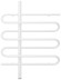 Электрический полотенцесушитель Эпатаж 3.0 800х600 МЭМ левый (матовый белый) Сунержа арт. 30-5850-8060