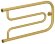 Водяной полотенцесушитель Гусли 320х650 (матовое золото) Сунержа арт. 032-0009-3265