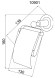 Boheme Держатель туалетной бумаги с крышкой латунь, стекло, бронза Murano cristal арт. 10901-CRST-BR