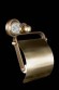 Boheme Держатель туалетной бумаги с крышкой латунь, стекло, бронза Murano cristal арт. 10901-CRST-BR