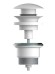 AQG Универсальный донный клапан click-clack, белый матовый арт. 400070325