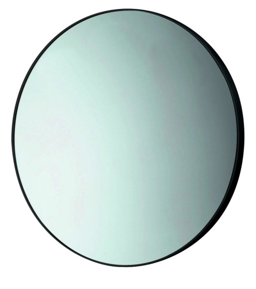Gedy Круглое зеркало 60 см без подсветки с профилем из термопластика, черный арт. 6000(14)