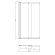 Azario Шторка для ванны 143 80х140 раздвижная, 6 мм прозрачное стекло, покрытие easy clean, профиль черный матовый, Boston - AZ-143B