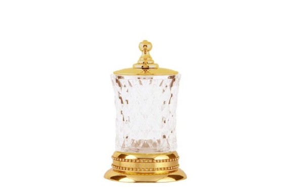 Boheme Стакан для ватных дисков латунь, хрусталь / латунные, стекло, золото Imperiale арт. 10415