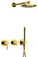 Remer Душевой комплект X Style X96S02ODO цвет: глянцевое золото
