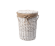 WasserKRAFT Плетеная корзина для белья с крышкой aller wb-106-s цвет: белый