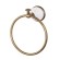 Tiffany World Полотенцедержатель "кольцо" 22.5см., подвесной, Harmony, белый/бронза TWHA015bi/br