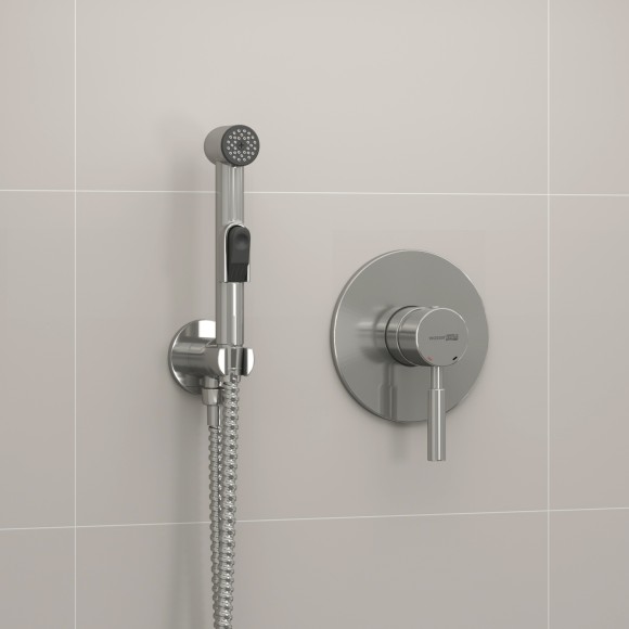 WasserKRAFT Гигиенический душ со смесителем, шланг 150 см a04200 цвет: никель