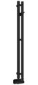 Водяной полотенцесушитель Нюанс EU50+ 840х50 (матовый чёрный) Сунержа арт. 31-0212-0840