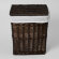 WasserKRAFT Плетеная корзина для белья с крышкой isar wb-130-m цвет: коричневый