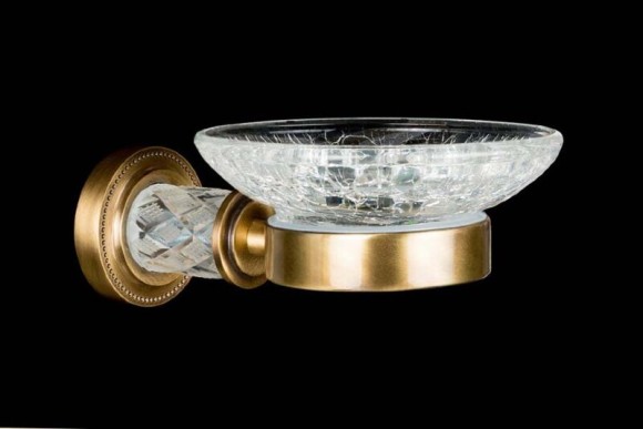 Boheme Мыльница латунь, стекло, бронза Murano cristal арт. 10903-CRST-BR